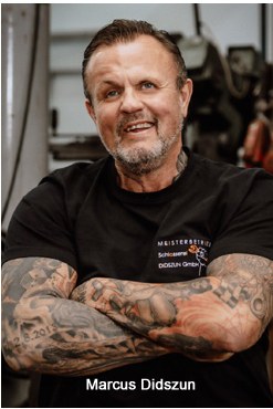 Marcus Didszun in der Werkstatt